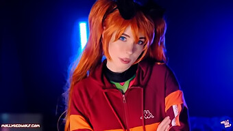 Molly Red Wolf Gives A Sloppy Blowjob And Gets A Pussy Creampie In Evangelion Asuka Langley