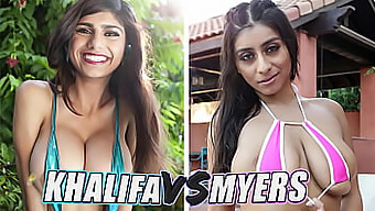 Mia Khalifa Dan Violet Myers Bersaing Dalam Pertandingan Panas