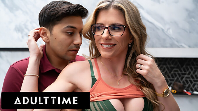 Elderly Seductress Cory Chase Indulges In Intimate Encounter With Her Young Stepson